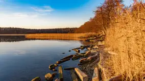 Wschód słońca nad jeziorem Dargin, most Sztynorcki, grudzień 2024 r. - zdjęcie 19