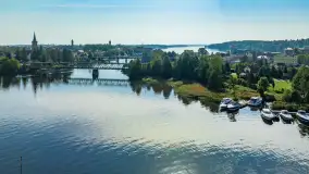 Mikołajki i okoliczne jeziora z drona, wrzesień 2024 r. - zdjęcie 38