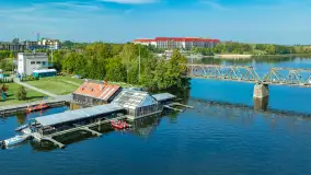 Mikołajki i okoliczne jeziora z drona, wrzesień 2024 r. - zdjęcie 23