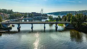 Mikołajki i okoliczne jeziora z drona, wrzesień 2024 r. - zdjęcie 41