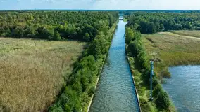 Kanał Jegliński z drona, wrzesień 2024 r. - zdjęcie 15