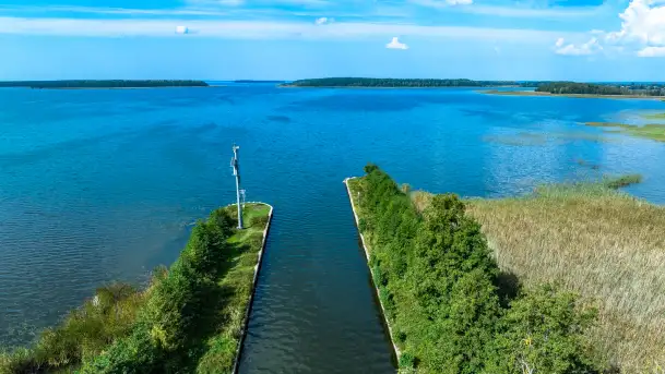 Kanał Jegliński z drona, wrzesień 2024 r. - zdjęcie 1