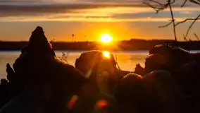 Wschód słońca nad jeziorem Święcajty w Kolonii Rybackiej - zdjęcie 45