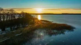 Wschód słońca nad jeziorem Święcajty w Kolonii Rybackiej - zdjęcie 34
