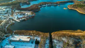 Zimowe Mazury na ujęciach z drona, styczeń 2025 r. - zdjęcie 35