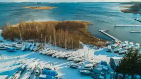 Zimowe Mazury na ujęciach z drona, styczeń 2025 r. - zdjęcie 7