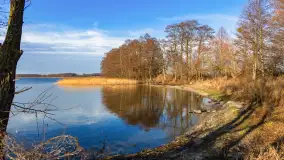 Popołudnie nad jeziorem Kisajno przy Pierkunowie, styczeń 2025 r. - zdjęcie 15