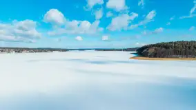 Zatoka Mrówki i jezioro Ryńkie w zimowej odsłonie, luty 2024 r. - zdjęcie 22