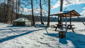 Zatoka Mrówki i jezioro Ryńkie w zimowej odsłonie, luty 2024 r. - zdjęcie 25