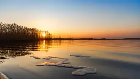 Zachód słońca nad jeziorem Tałty, luty 2025 r. - zdjęcie 22