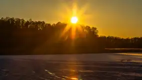 Jezioro Dargin przed zachodem słońca, luty 2025 r. - zdjęcie 27