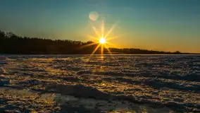 Jezioro Dargin przed zachodem słońca, luty 2025 r. - zdjęcie 20