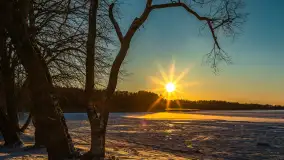 Jezioro Dargin przed zachodem słońca, luty 2025 r. - zdjęcie 26