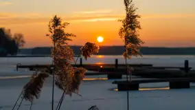 Zachód słońca nad zatoką Tracz, jezioro Kisajno, Giżycko - zdjęcie 14