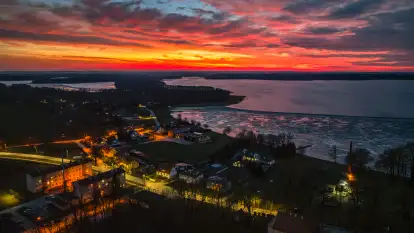 Magiczny zachód słońca, przedwiośnie 2025 r.