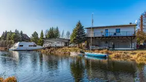 Przedwiośnie w Węgorzewie nad kanałem Młyńskim, marzec 2025 r. - zdjęcie 5