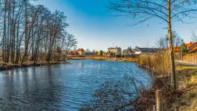 Przedwiośnie w Węgorzewie nad kanałem Młyńskim, marzec 2025 r. - zdjęcie 19