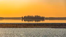 Zachód słońca na Fuledzie, jezioro Dobskie, marzec 2025 r. - zdjęcie 27