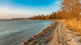 Zachód słońca na Fuledzie, jezioro Dobskie, marzec 2025 r. - zdjęcie 11