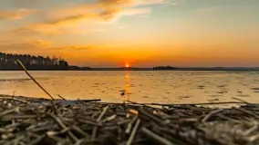 Zachód słońca na Fuledzie, jezioro Dobskie, marzec 2025 r. - zdjęcie 32