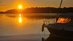 Wschody słońca w Łabędzim Ostrowiu nad jeziorem Kisajno - zdjęcie 21