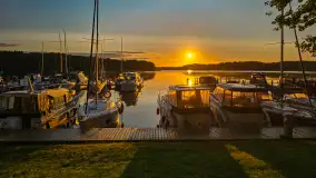 Wschody słońca w Łabędzim Ostrowiu nad jeziorem Kisajno - zdjęcie 2