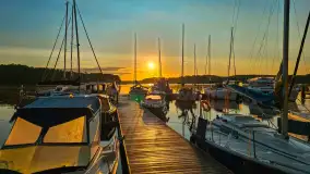 Wschody słońca w Łabędzim Ostrowiu nad jeziorem Kisajno - zdjęcie 18