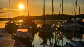 Wschody słońca w Łabędzim Ostrowiu nad jeziorem Kisajno - zdjęcie 14