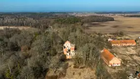 Ruiny pałacu w Prośnie, marzec 2025 r. - zdjęcie 12