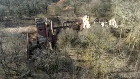 Ruiny pałacu w Prośnie, marzec 2025 r. - zdjęcie 19