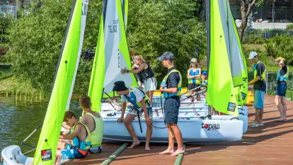 Szkolenia poza szlakami Mazur, odwiedziliśmy Rumszewicz Sailing