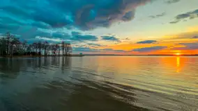 Kwietniowy zachód słońca nad jeziorem Niegocin, Bystry - zdjęcie 14