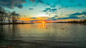 Kwietniowy zachód słońca nad jeziorem Niegocin, Bystry - zdjęcie 10