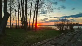 Kwietniowy zachód słońca nad jeziorem Niegocin, Bystry - zdjęcie 8