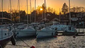 Zachód słońca nad Wilkasami, PTTK Wilkasy, kwiecień 2025 r. - zdjęcie 11