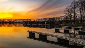 Zachód słońca nad Sztynortem, kwiecień 2025 r. - zdjęcie 4