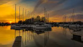 Zachód słońca nad Sztynortem, kwiecień 2025 r. - zdjęcie 7