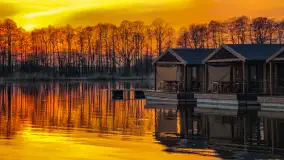 Zachód słońca nad Sztynortem, kwiecień 2025 r. - zdjęcie 14