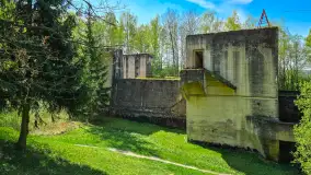 Śluza Leśniewo Górne, Kanał Mazurski, kwiecień 2025 r. - zdjęcie 17