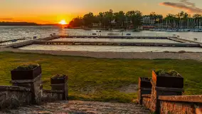 Zachód słońca nad zatoką Tracz i jeziorem Kisajno - zdjęcie 5