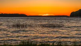 Zachód słońca nad zatoką Tracz i jeziorem Kisajno - zdjęcie 6