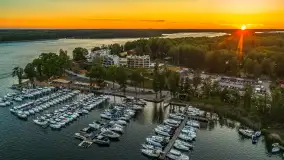 Zachód słońca nad zatoką Tracz i jeziorem Kisajno - zdjęcie 14