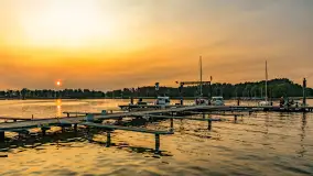 Zachód słońca nad jeziorem Bocznym, Marina Lester Club, maj 2025 r. - zdjęcie 23