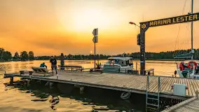 Zachód słońca nad jeziorem Bocznym, Marina Lester Club, maj 2025 r. - zdjęcie 7