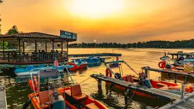 Zachód słońca nad jeziorem Bocznym, Marina Lester Club, maj 2025 r. - zdjęcie 18