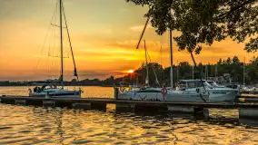 Zachód słońca w porcie Piękny Brzeg, czerwiec 2025 r. - zdjęcie 21