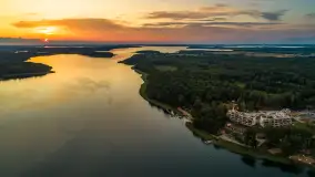 Zachód słońca nad jeziorem Kisajno, Oczy Mazur, lipiec 2025 r.  - zdjęcie 13