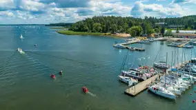 Wilkasy i jezioro Niegocin z lotu ptaka, lipiec 2025 r. - zdjęcie 18