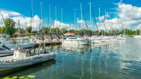 Niedzielny poranek w porcie AZS Wilkasy nad Niegocinem, lipiec 2025 r. - zdjęcie 42