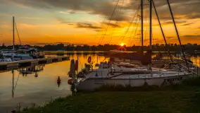 Zachód słońca nad jeziorem Bocznym, lipiec 2025 r. - zdjęcie 12